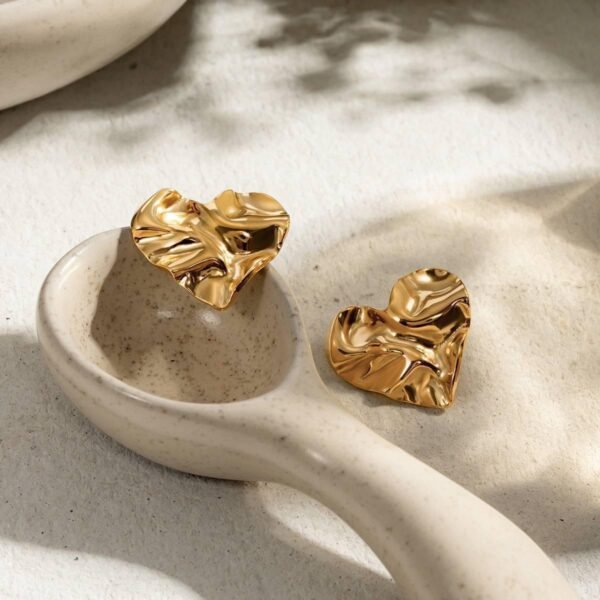 Stainless Steel Heart Earring