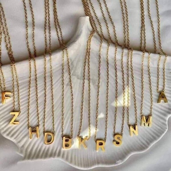 Stainless Steel Letter Necklace