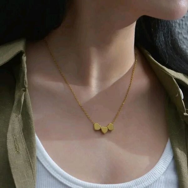 Stainles Steel Trouble Heart Necklace