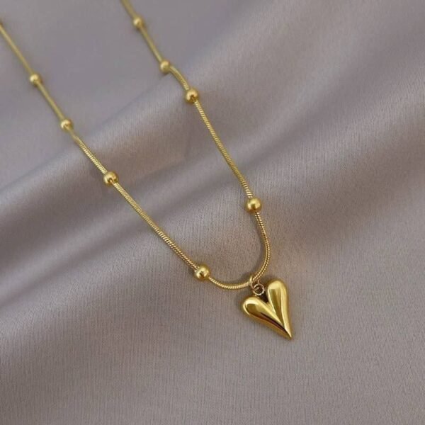 Stainless Steel Soft Heart Necklace