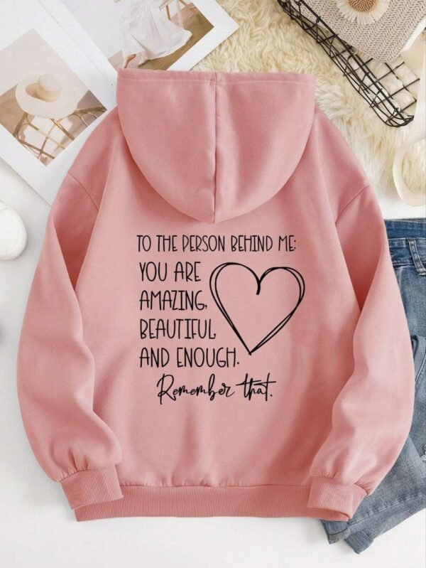 ⁦printed Hoodie⁩ - الصورة ⁦2⁩