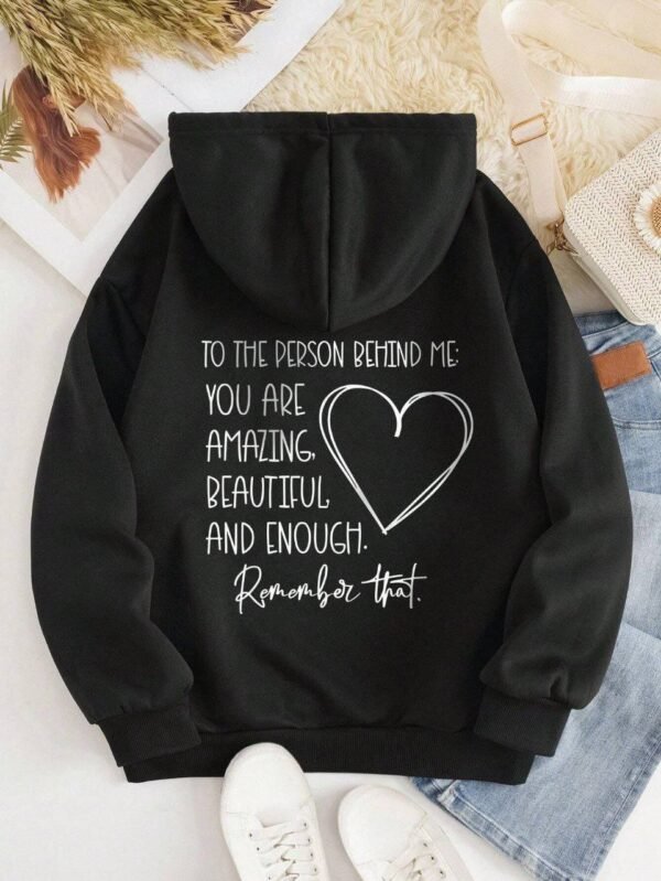 ⁦printed Hoodie⁩ - الصورة ⁦3⁩