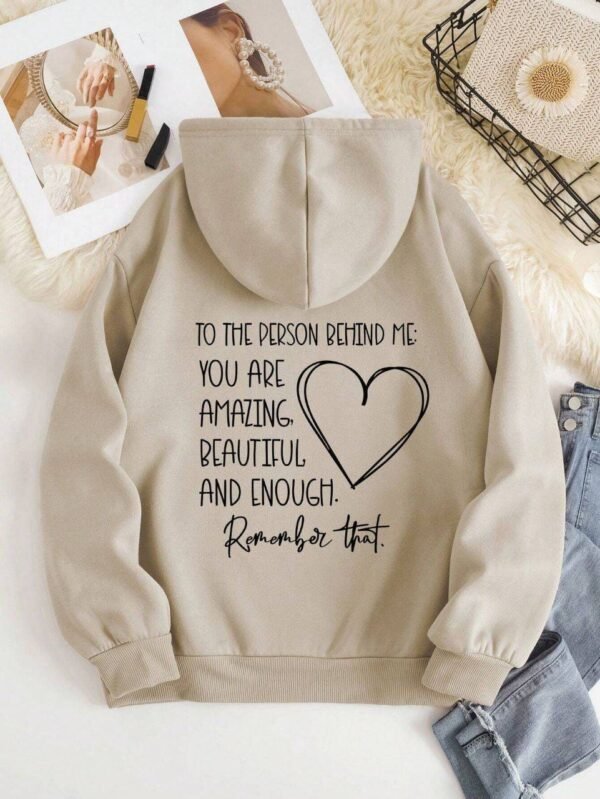 ⁦printed Hoodie⁩ - الصورة ⁦7⁩