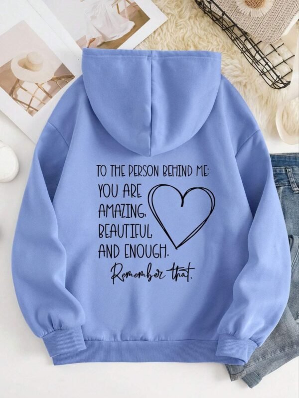 ⁦printed Hoodie⁩ - الصورة ⁦5⁩