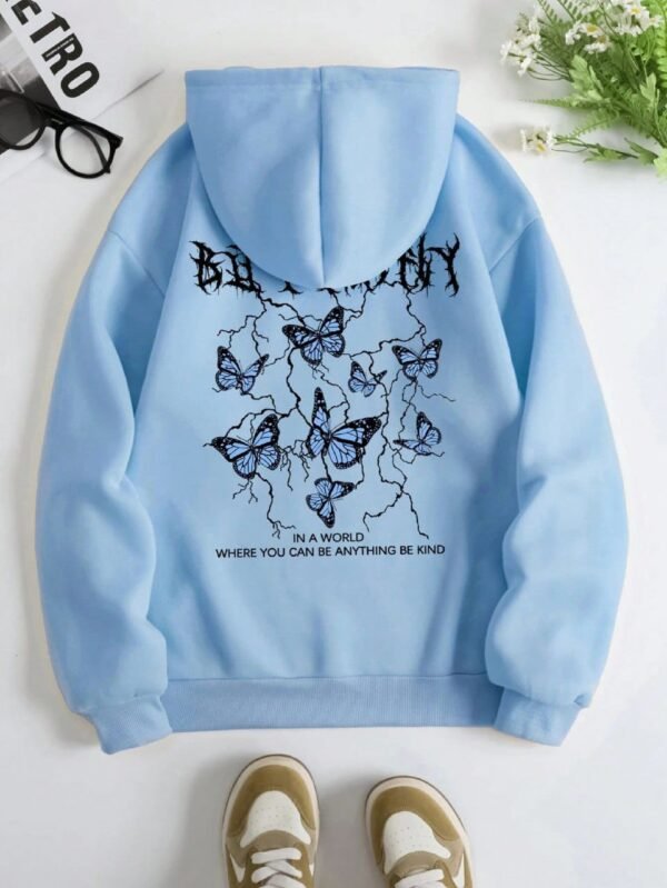 ⁦printed Hoodie⁩ - الصورة ⁦2⁩