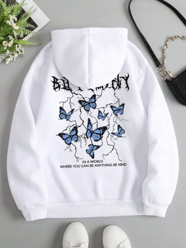 ⁦printed Hoodie⁩ - الصورة ⁦3⁩